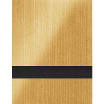 Gemini Laser, Geborsteld Goud/Zwart 