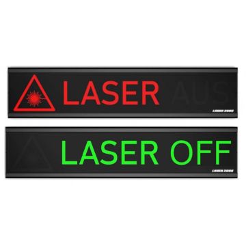 LED Laser Warning Sign