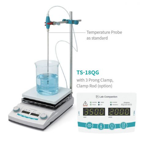 Hot plate met magnetische roerder-180x180 mm / 7.08x7.08 inch